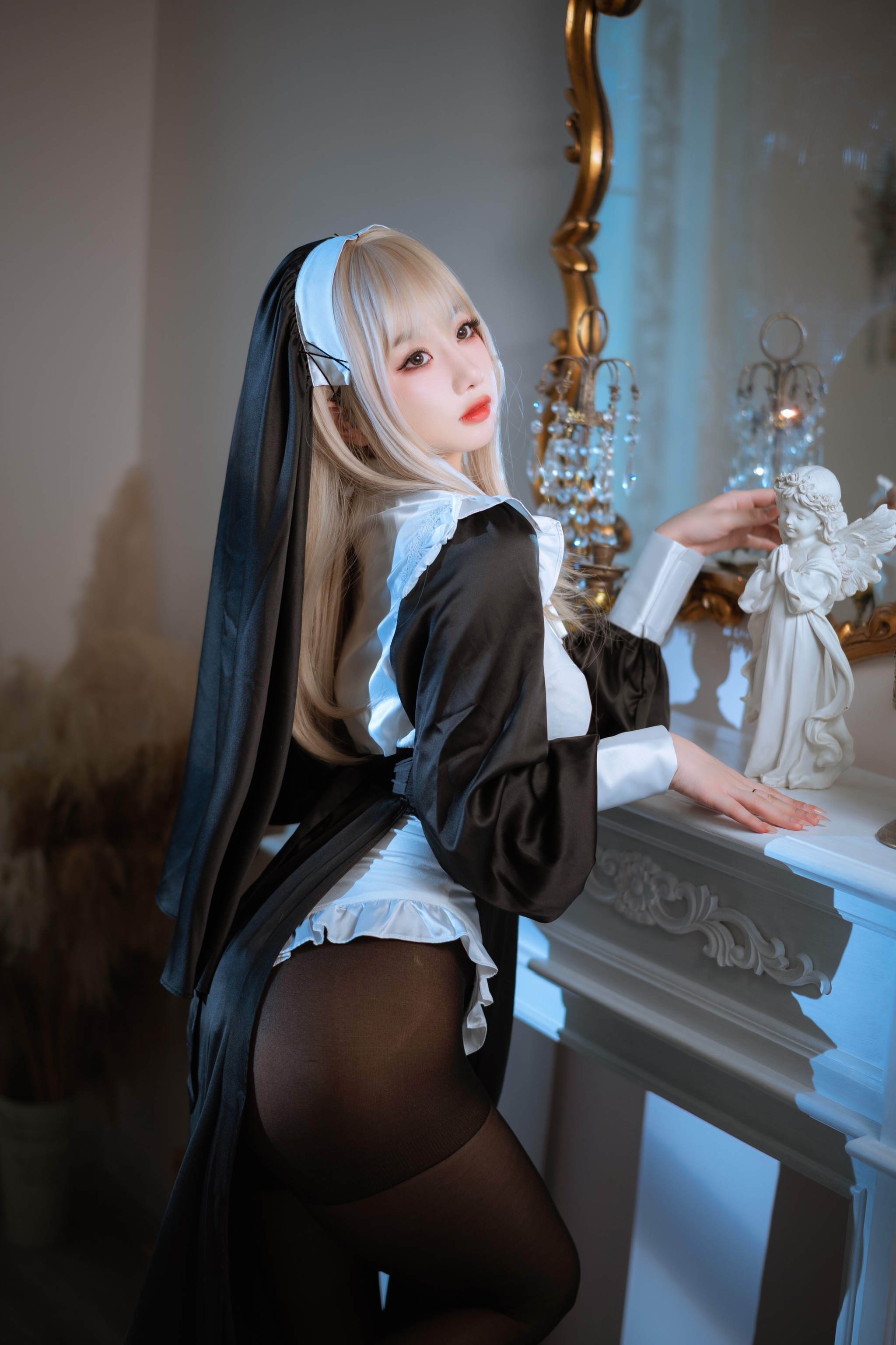 鬼畜瑶在不在w - NO.042 修女 [47P]-XikXak